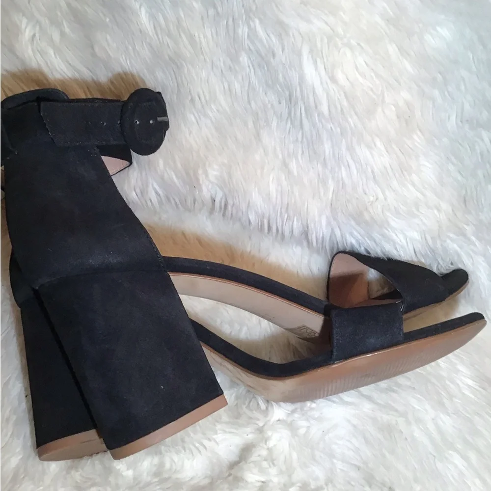 Madewell black Regina ankle strap sandal size 10
